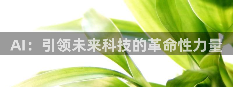 AI：引领未来科技的革命性力量