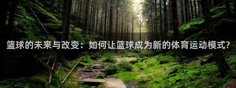 篮球的未来与改变：如何让篮球成为新的体育运动模式?